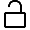 Open Lock (Radix) Free Open-Source SVG Icon