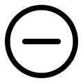 Circled Minus Sign (Radix Icons) Free Open-Source SVG Icon