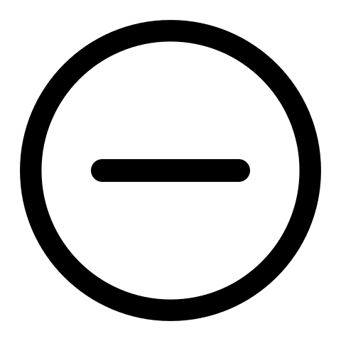 Circled Minus Sign (Radix Icons) Free Open-Source SVG Icon (Radix Icons)