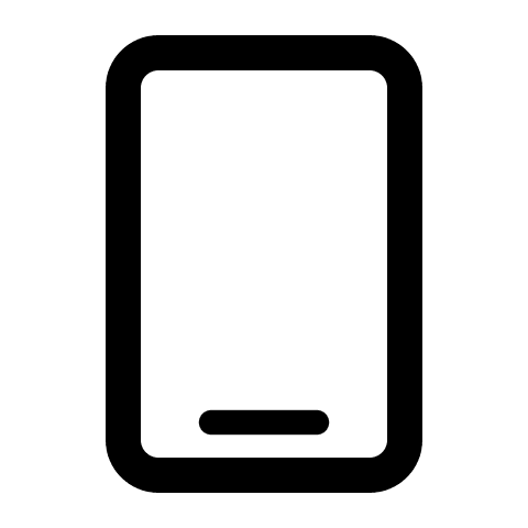 Mobile Device Free Open-Source SVG Icon (Radix Icons)