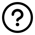 Circled Question Mark Free Open-Source SVG Icon