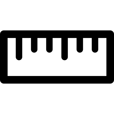 Horizontal Ruler (Radix Icons) Free Open-Source SVG Icon (Radix Icons)