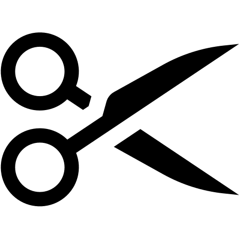 Scissors Tool Free Open-Source SVG Icon (Radix Icons)