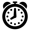 Alarm Clock (Raphael) Free Open-Source SVG Icon