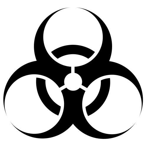 Biohazard Symbol Free Open-Source SVG Icon (Raphael)