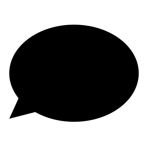 Speech Bubble (Raphael) Free Open-Source SVG Icon (Raphael)