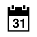 Calendar (Raphael) Free Open-Source SVG Icon