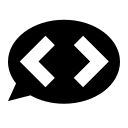 Code Talk Communication Free Open-Source SVG Icon