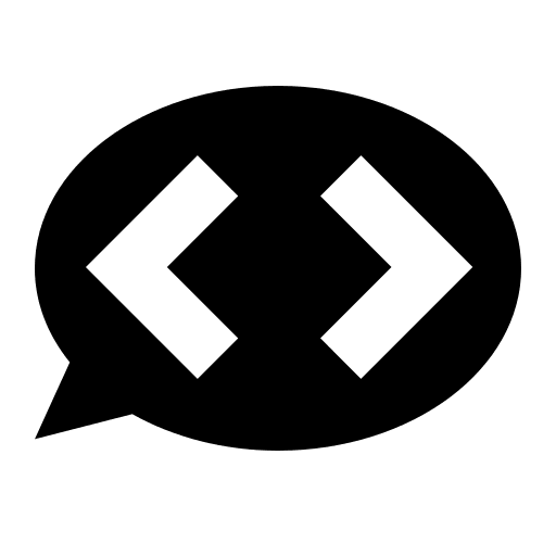 Code Talk Communication Free Open-Source SVG Icon (Raphael)