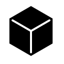 3D Cube Shape Free Open-Source SVG Icon