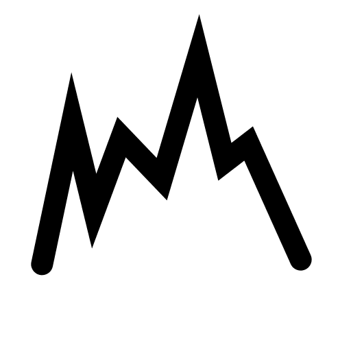 Line Chart Representation (Raphael) Free Open-Source SVG Icon (Raphael)