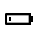 Low Battery Indicator Free Open-Source SVG Icon