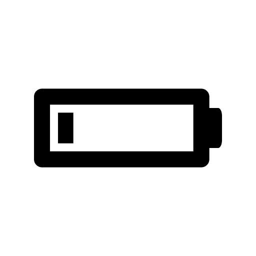 Low Battery Indicator Free Open-Source SVG Icon (Raphael)