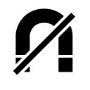 No Magnet Symbol Free Open-Source SVG Icon