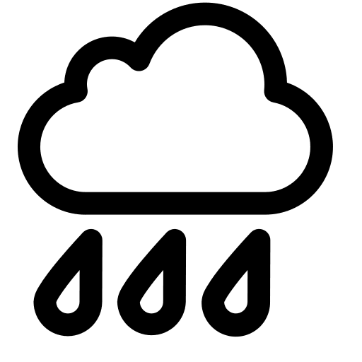 Rain Weather Symbol (Raphael) Free Open-Source SVG Icon (Raphael)