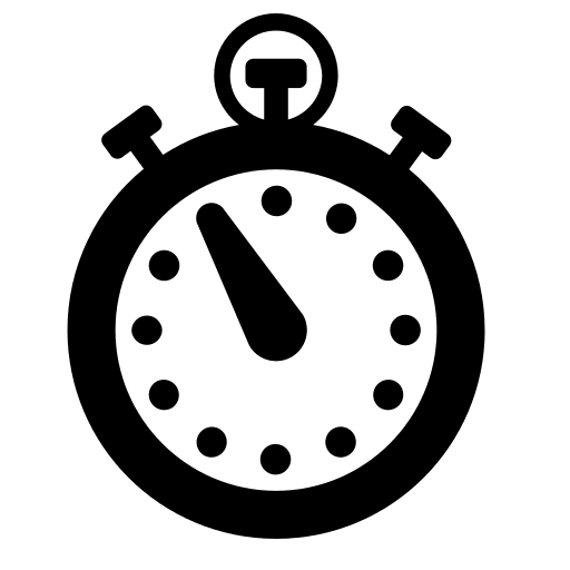 Stopwatch Timer Free Open-Source SVG Icon (Raphael)