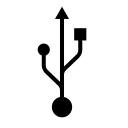 USB Connector Free Open-Source SVG Icon