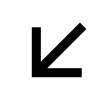 Left Down Arrow (Line) Free Open-Source SVG Icon (Remix Icon)