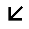 Left Down Arrow (Line) Free Open-Source SVG Icon