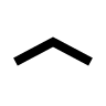 Wide Upward Arrow (Line) Free Open-Source SVG Icon