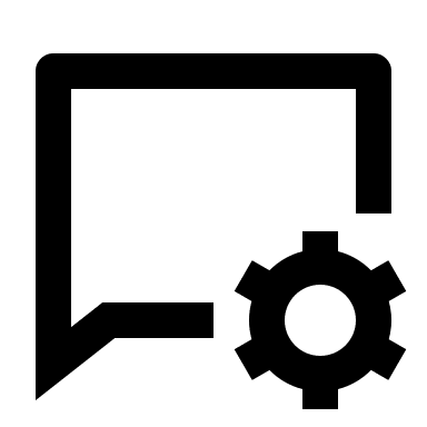 Chat Settings Configuration (Line) Free Open-Source SVG Icon (Remix Icon)