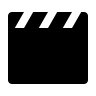 Clapperboard Film Slate (Filled) Free Open-Source SVG Icon