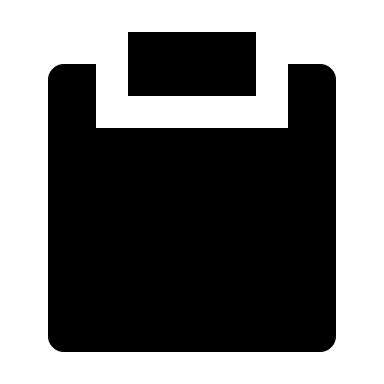 Filled Clipboard Free Open-Source SVG Icon (Remix Icon)