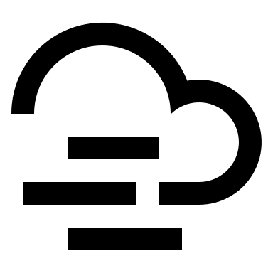 Windy Cloud (Line) Free Open-Source SVG Icon (Remix Icon)