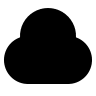 Cloudy Weather Icon (Filled) Free Open-Source SVG Icon