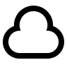 Cloudy Weather (2-Line) Free Open-Source SVG Icon