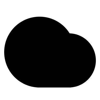 Cloudy Weather (Filled) Free Open-Source SVG Icon (Remix Icon)