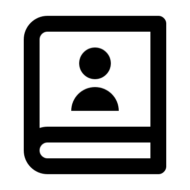 Contacts Book (Line) Free Open-Source SVG Icon (Remix Icon)