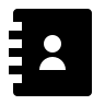 Filled Contacts Book (Remix) Free Open-Source SVG Icon