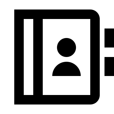 Contacts Book (Line) Free Open-Source SVG Icon (Remix Icon)