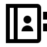 Contacts Book (Line) Free Open-Source SVG Icon