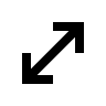 Diagonal Expand Arrow (Remix) Free Open-Source SVG Icon