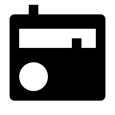 Radio Device (Filled) Free Open-Source SVG Icon (Remix Icon)