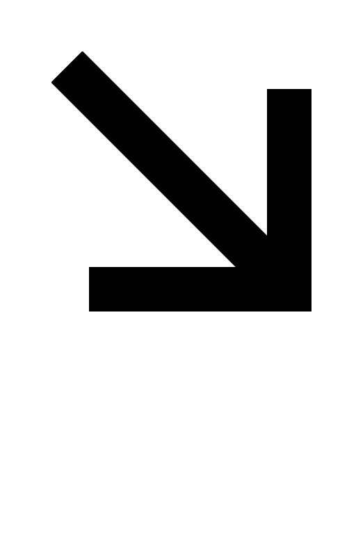 Downward Right Arrow Free Open-Source SVG Icon (Rivet Icons)