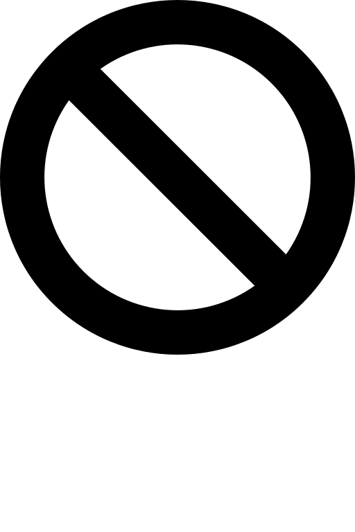 Ban Symbol Free Open-Source SVG Icon (Rivet Icons)