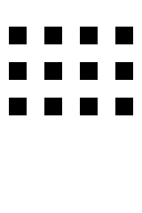 Horizontal Grid Layout (Rivet Icons) Free Open-Source SVG Icon