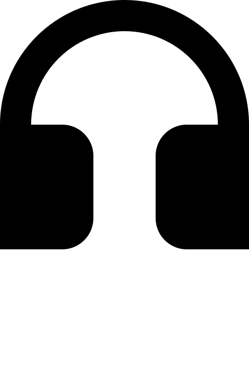 Solid Headphones (Rivet) Free Open-Source SVG Icon (Rivet Icons)