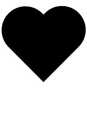 Solid Heart Shape (Rivet) Free Open-Source SVG Icon