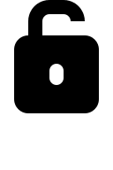 Open Lock Security (Solid) Free Open-Source SVG Icon