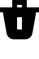 Solid Trash Bin Free Open-Source SVG Icon