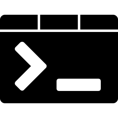 Windows Terminal Application Free Open-Source SVG Icon (Simple Icons)