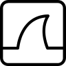 Wireshark Network Protocol Analyzer Free Open-Source SVG Icon