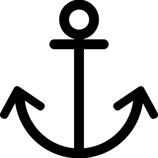 Anchor Symbol (Simple Line) Free Open-Source SVG Icon (Simple line icons)