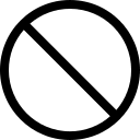 Ban Symbol (Simple Line) Free Open-Source SVG Icon