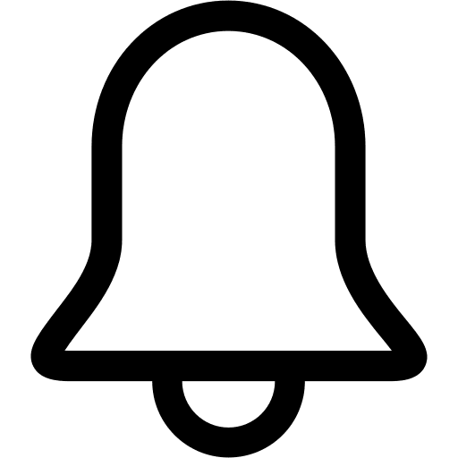 Notification Bell (Line) Free Open-Source SVG Icon (Simple line icons)