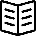 Open Book (Simple Line) Free Open-Source SVG Icon